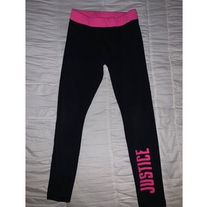 Justice - black legging